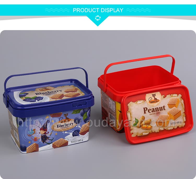 Hot sell IML plastic food container with high quality